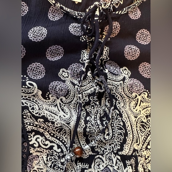 Altard State Boho Tunic Dress Sz S Navy Blue 
Spring Floral Flowy Hippie Mini - Picture 6 of 16
